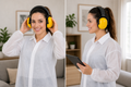 Yellow Rumble Ear Muffs