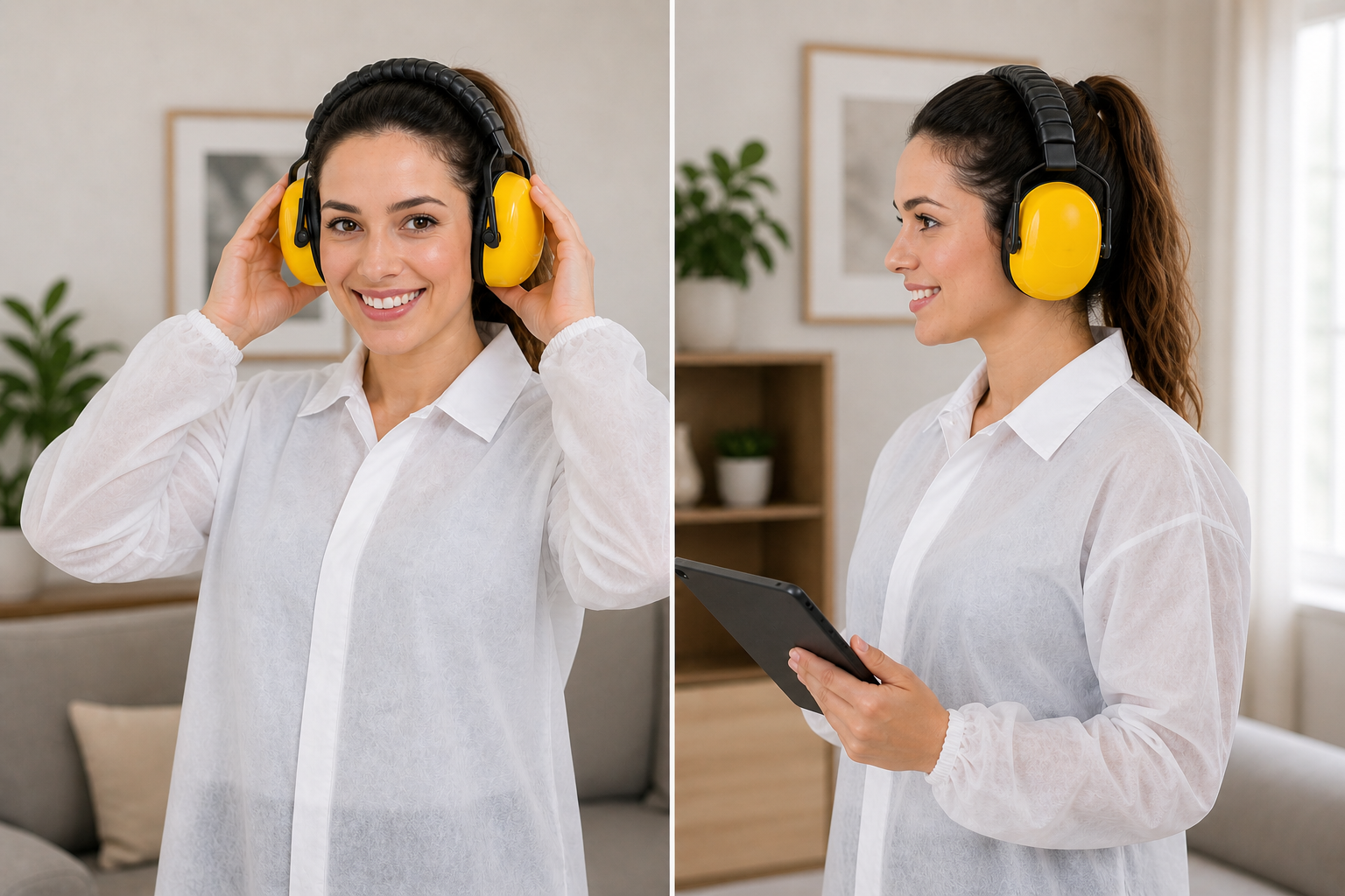 Yellow Rumble Ear Muffs