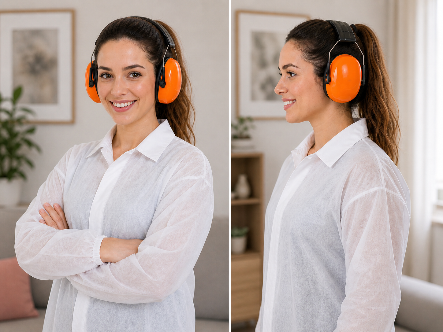 Orange Ear Muffs
