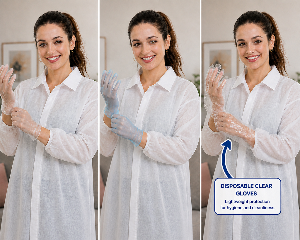 Apollo Clear disposable gloves