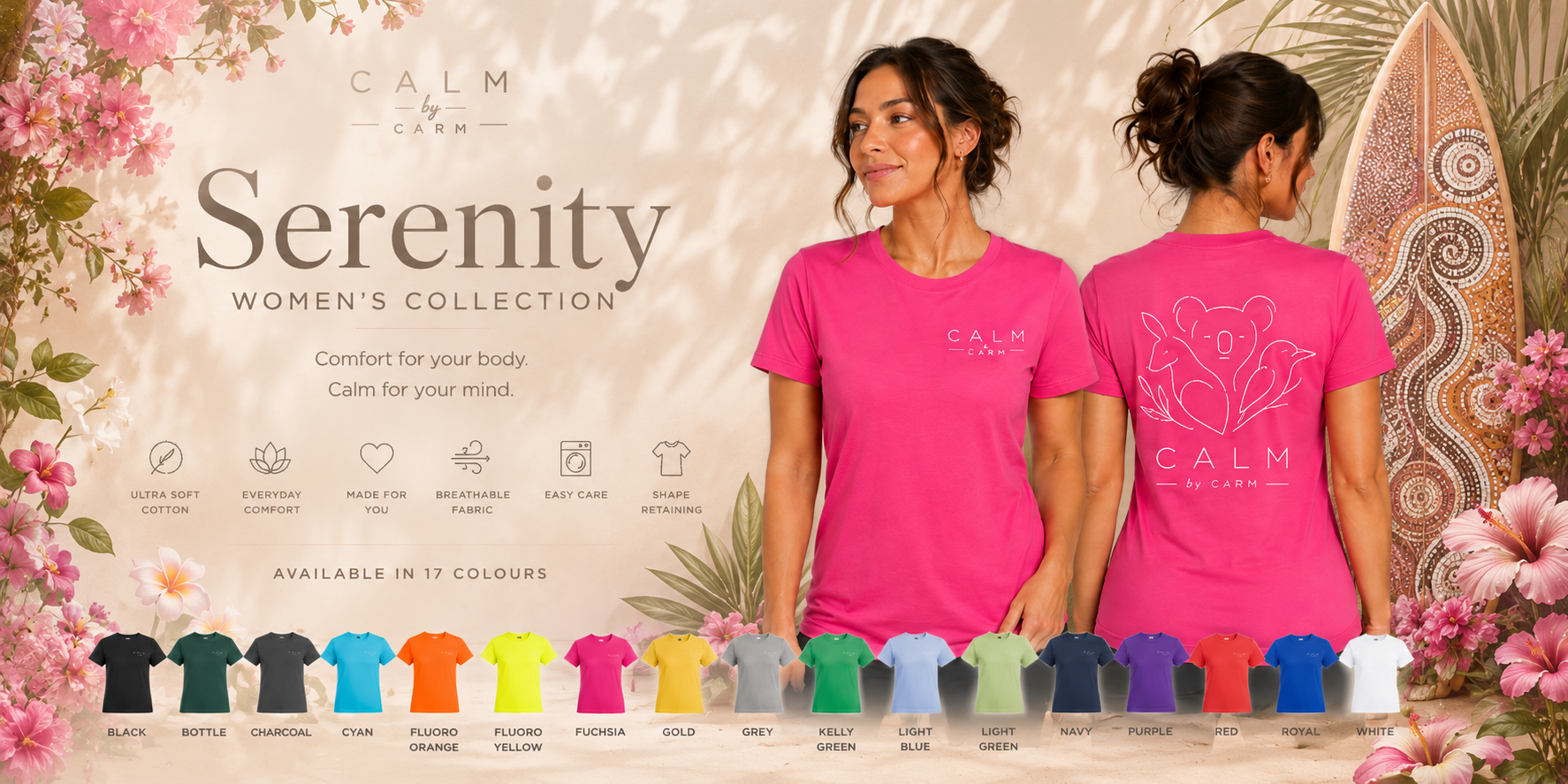 Serenity Tee Womens | CALM by CARM