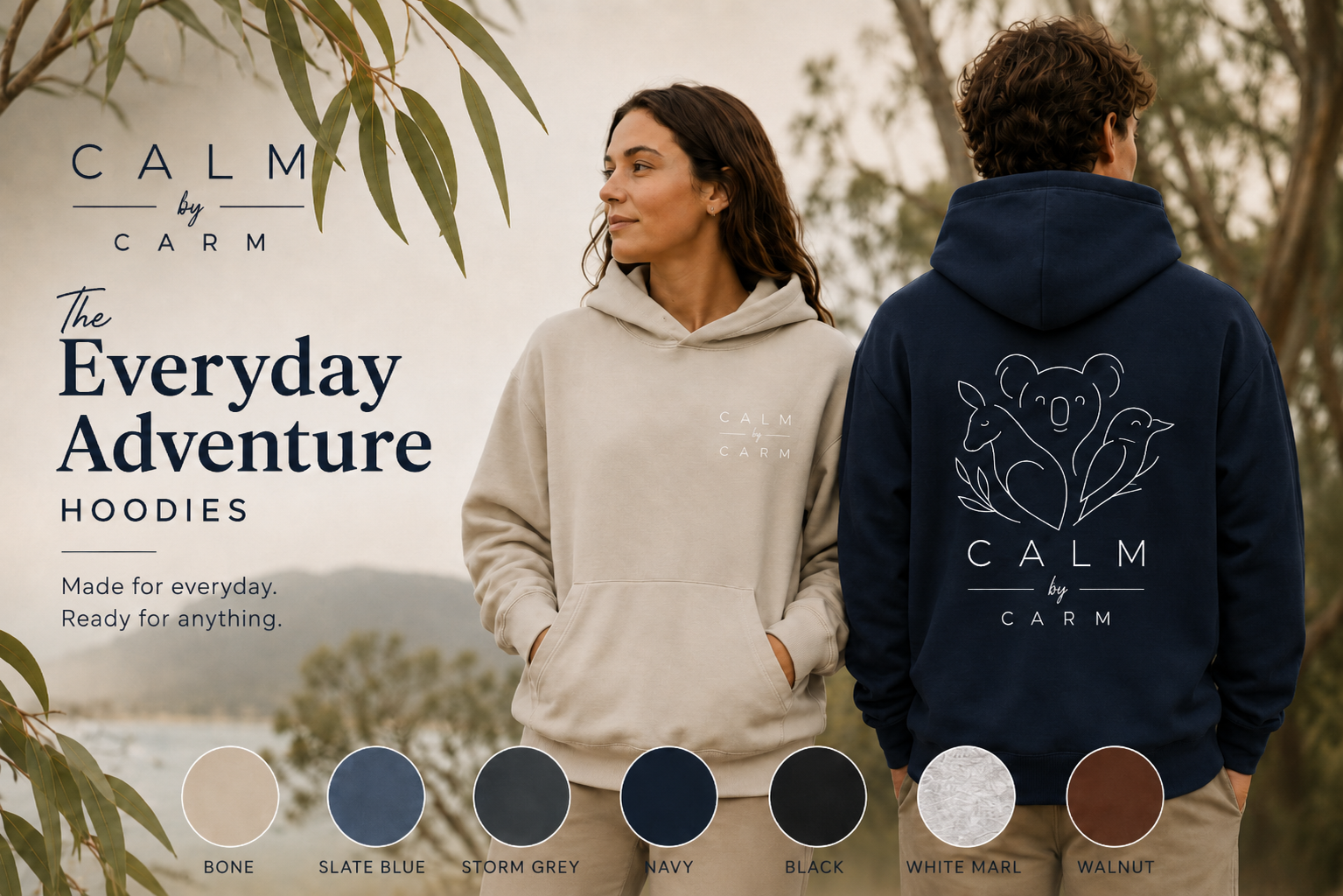 Pullover Hoodie for Him & Her | CALM by CARM