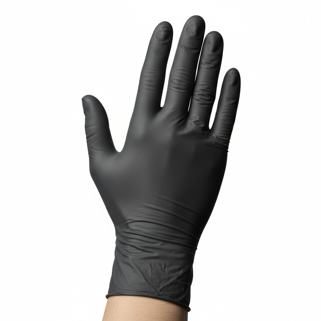 Touch Light Black Nitrile Powder Free glove box 100