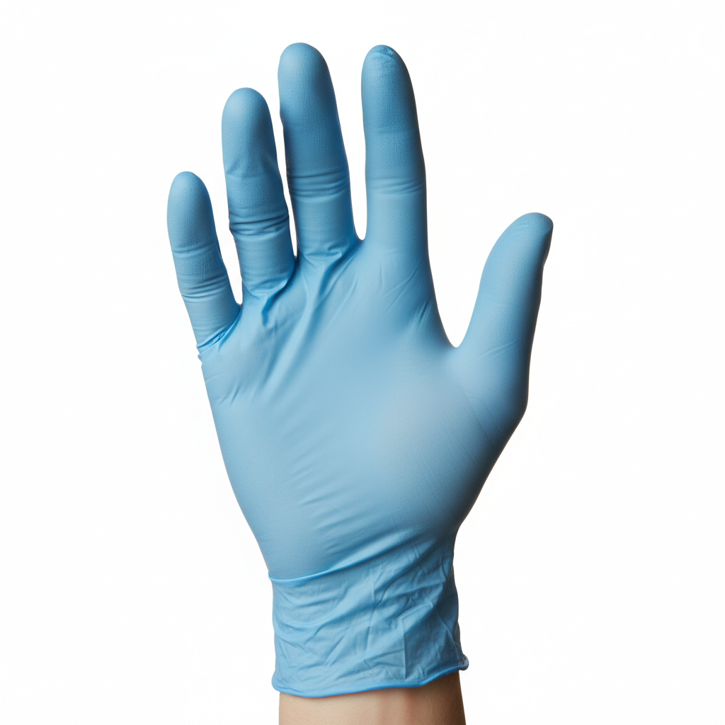 Apollo Touch Light Blue Nitrile Powder Free Disposable Gloves 4.5gm